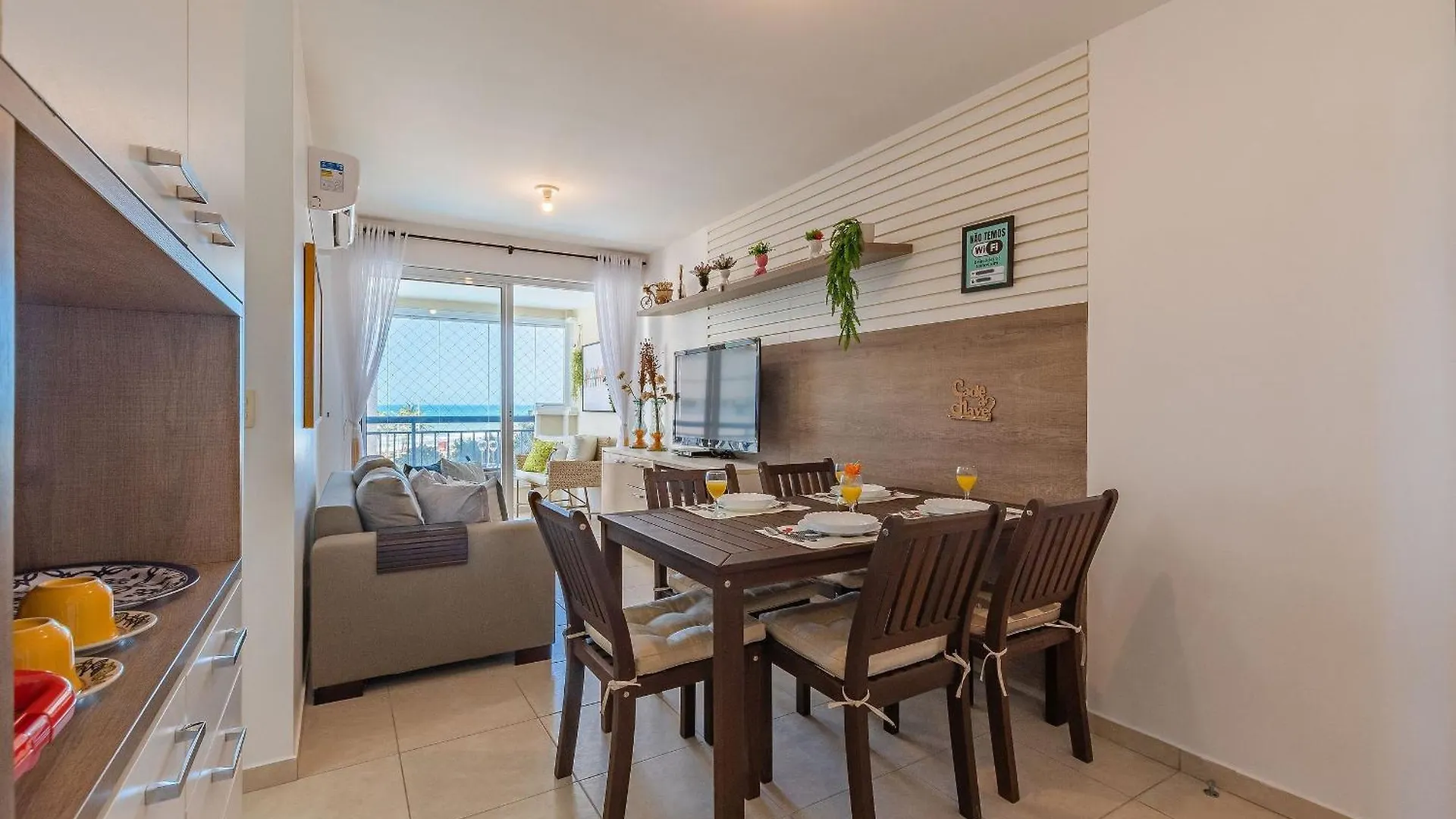 福塔雷萨No Balanco Do Mar Experiencia Unica, Vista Mar, Flat Projetado公寓